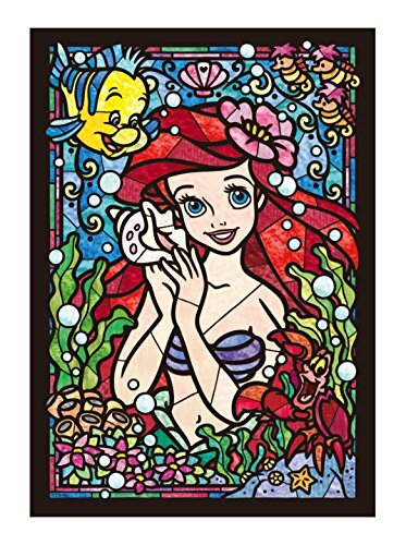 Jigsaw Puzzle Stained Art Disney Ariel stained glass 266p DSG-266