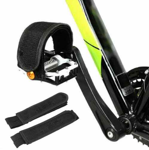 One Pair Black Pedal Straps Bicycle Feet Strap Bike Strap Toe Clip Strap - Picture 5 of 11