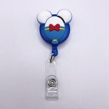 NEW DISNEY Donald Duck Retractable Badge Reel/Holder with Clip LIMITED STOCKS  