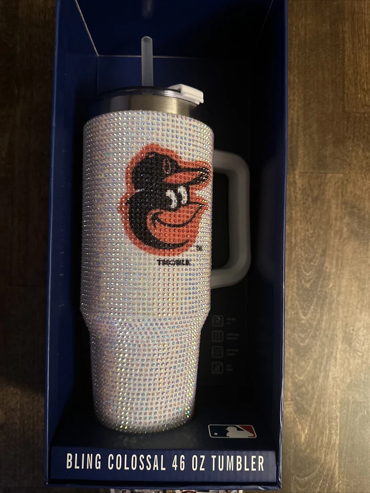 BALTIMORE ORIOLES Bling Colossal 46 Oz Tumbler Christmas Gift Adley Gunnar RC - Image 2 of 4