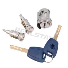 For Fiat Doblo MK2 Vauxhall Combo D Door Lock Barrel & Ignition Switch Keys Set