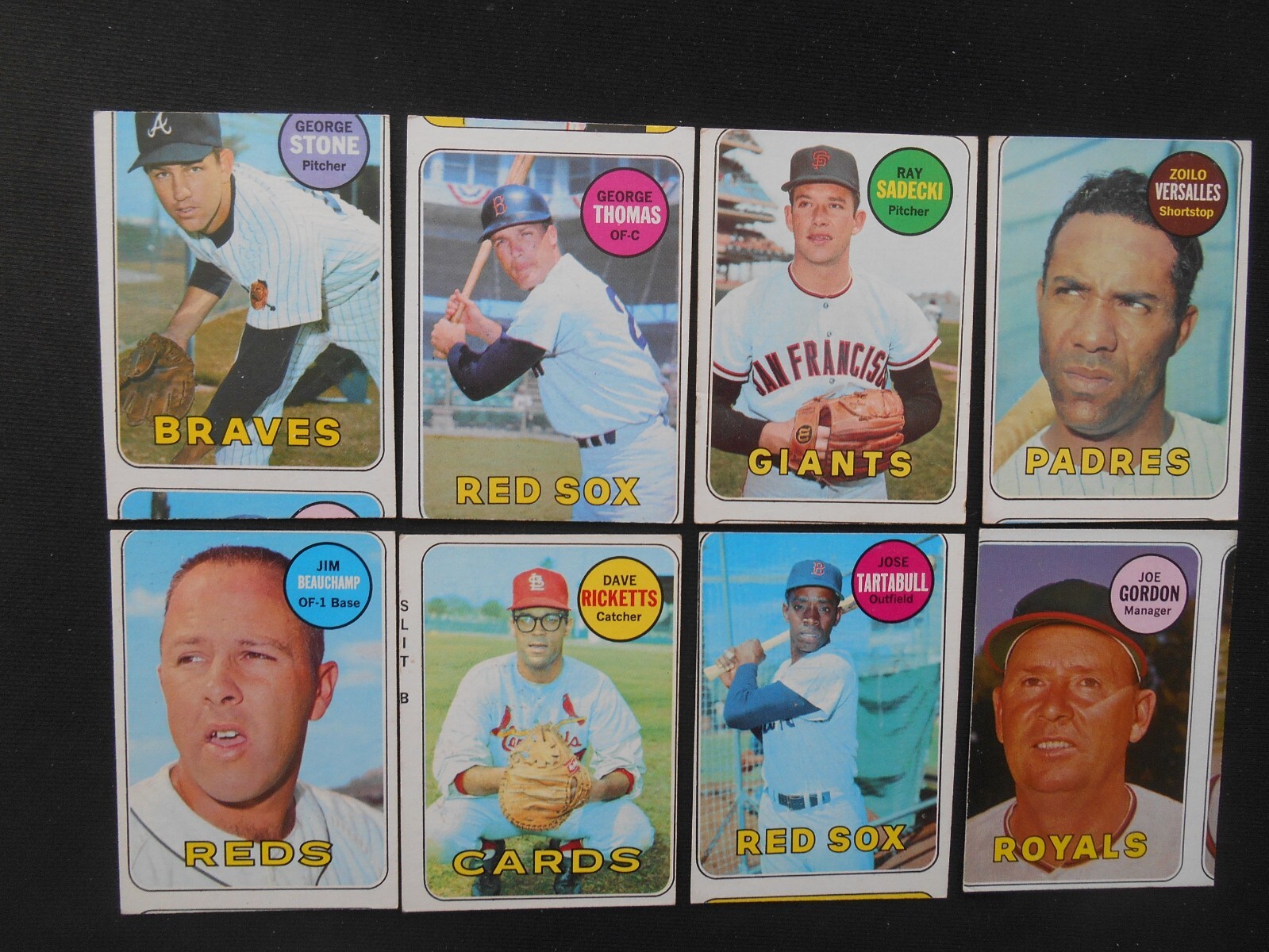 1969 Topps Extreme Miscut Baseball Lot 45 High Brock Jackson Aaron