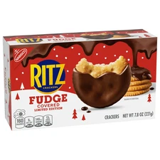 Limited Edition RITZ Fudge ☃️ Covered Holiday Crackers 7.8 oz
