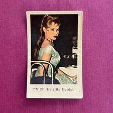 Vintage Brigitte Bardot Trading Card 1962 | Dutch Gum TV Set #104