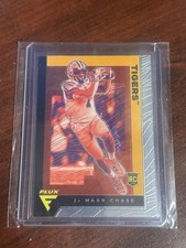 2021 Panini Chronicles Draft Picks #236 Ja'Marr Chase Flux Base Silver NFL