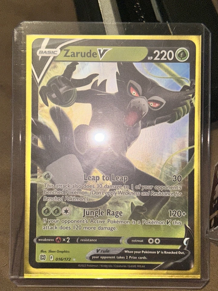 Pokémon Tcg Zarude V 016/172 Swsh09: Brilliant Stars Holo Brand New Mint - Image 3 of 4