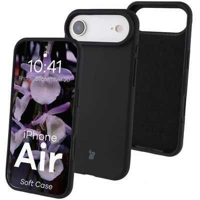 Silikon Handyhülle für iPhone Air Bizon Case Cover Schutzhülle Etui Schwarz