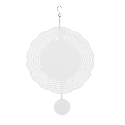DIY Sublimation Wind Spinner Blanks 3D Aluminium Windgetriebene Dekoration
