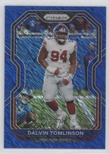 2020 Panini Prizm FOTL FOTL Blue Shimmer Prizm 12/25 Dalvin Tomlinson #165 6s2