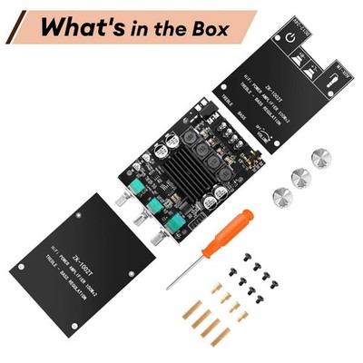 ZK-1002T 2.0 Channel Bluetooth 5.0 Amplifier Board 200W For Car