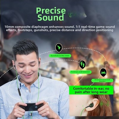 Zuverlässige kabelgebundene Verbindung Gaming Ohrhörer mit Mikrofon für stabiles Signal