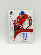 2009-10 SP Authentic Yannick Weber Auto RC Future Watch #396/999 Canadiens