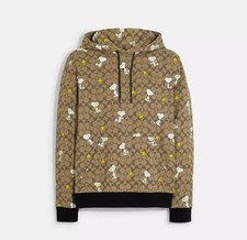 PEANUTS SNOOPY m219 Coach Pattern Hoodie Men'S M Recommended For Women