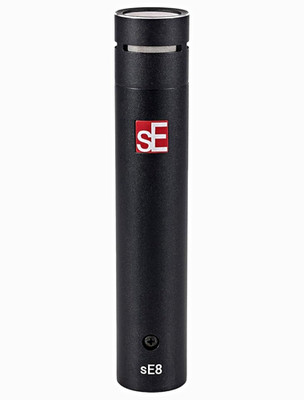 sE Electronics sE8 Small Diaphragm Cardioid Condenser Mic XLR Black