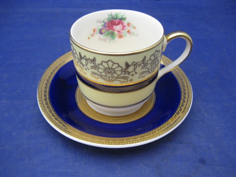 Vintage Demi-tasse Tea cup & Saucer - Has Mark Cannot Read - England