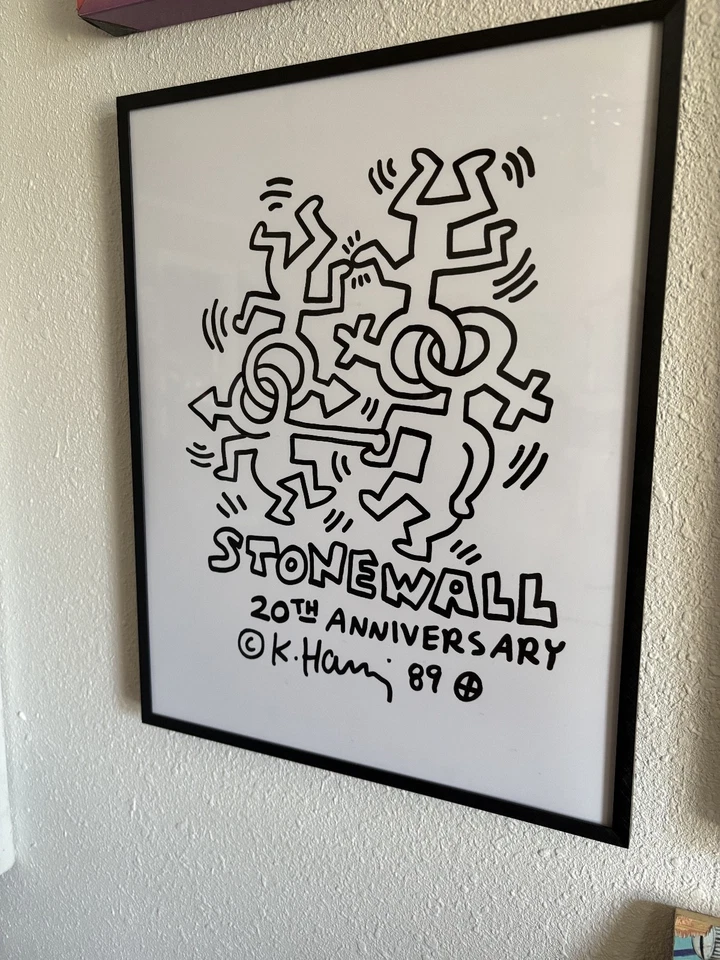 STONEWALL 20th ANNIVERSARY Group Show invite Poster 14x18 inch 'The Center Show' - Image 3 of 4