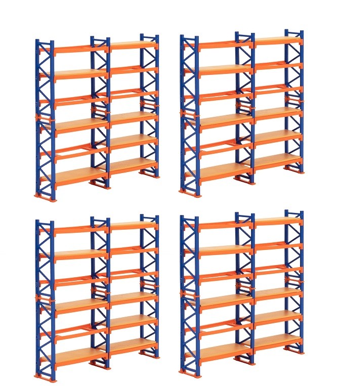 Kibri 38613 - N Decorative Set Pallet Shelf System, 4 Pieces - New
