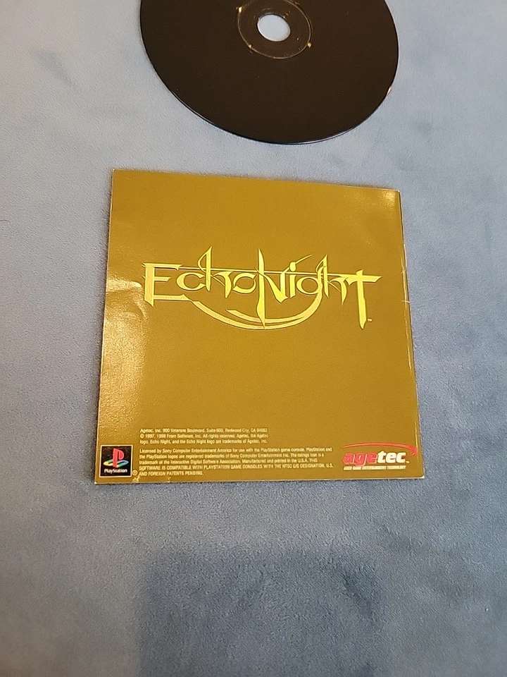 Echo Night (Sony PlayStation 1, 1999) PS1 Disc and Manual Only Tested Working - Image 3 of 4