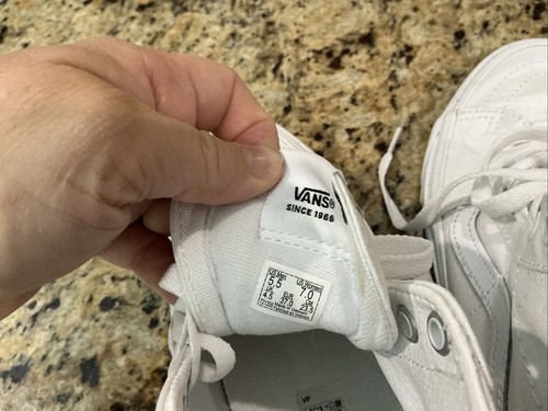 VANS SK8-HI Tapered Canvas True White Women’s Size 7/Mens 5.5 #721356 - Picture 8 of 15