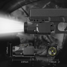 Ultra-bright 1200 Lumen Pistol Light Tactical Flashlight Handgun Light High Beam