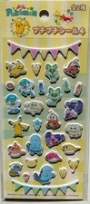 Pokemon Puffy Stickers Takara Tomy Japan Exclusive Daiso Sheet Kawaii 4A