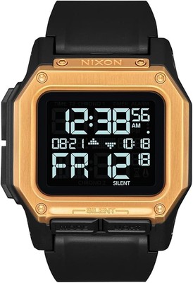 Nixon Regulus Sand Black Dial Chronograph Digital 46mm Mens Watch  A1180-010-00