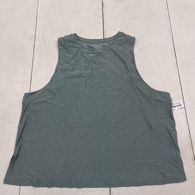 Old Navy Active Tank Top Womens Large Green Cloud 94 Soft Go-Dry Athletic