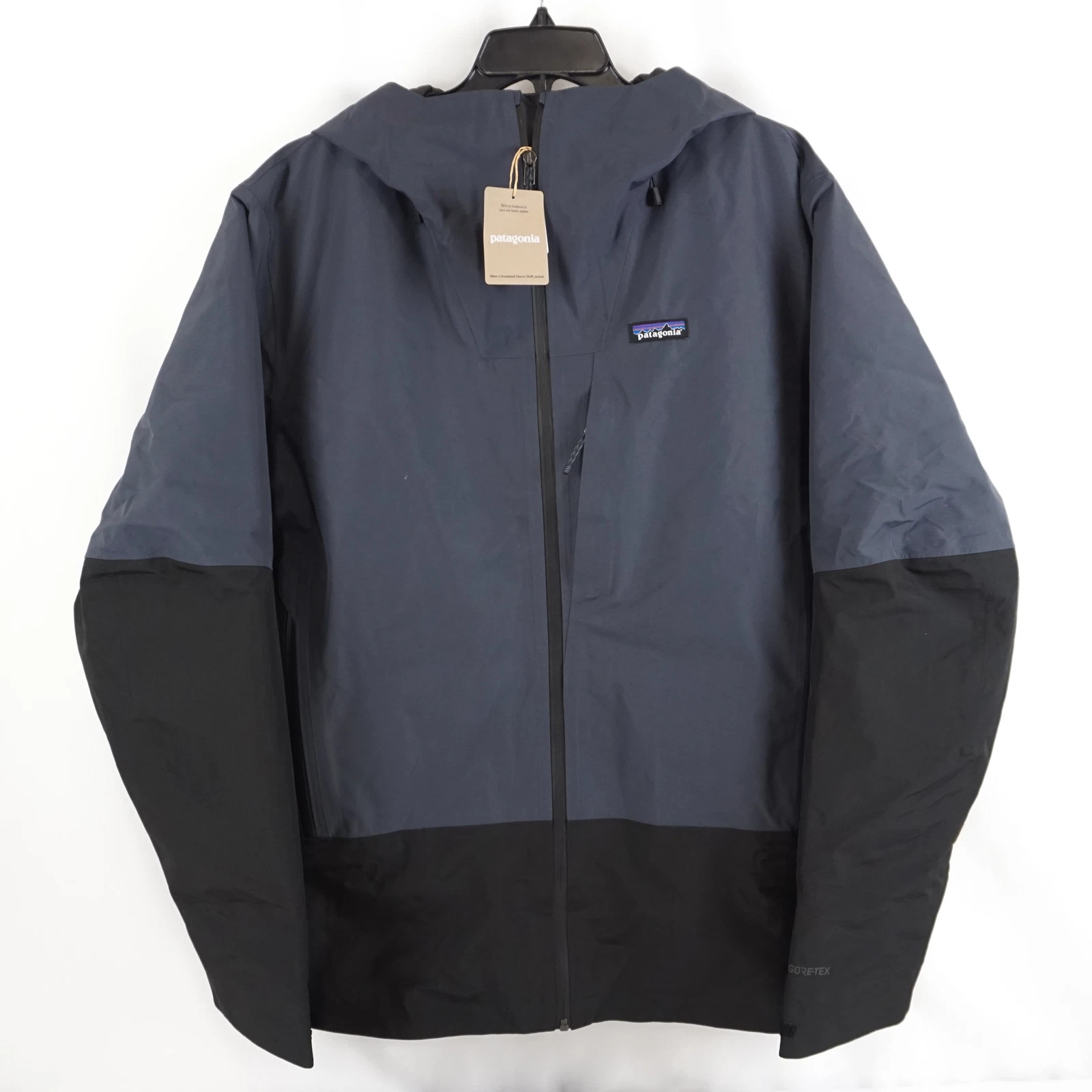 Patagonia Gore-Tex Insulated Storm Shift Coat In Black/Smolder Blue - Men's XL
Opens in a new window