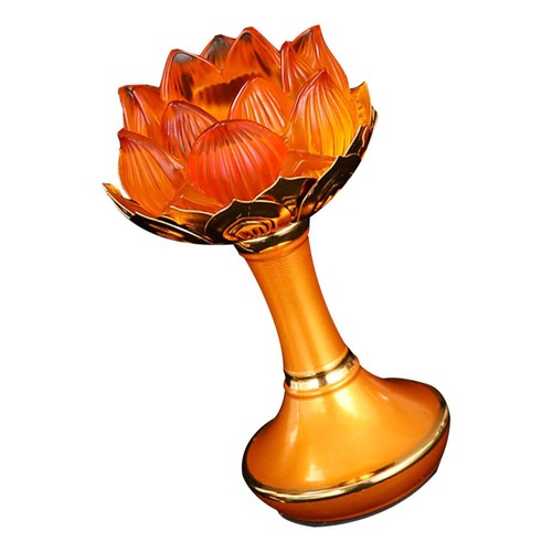 2 Pieces Lotus Kerzenhalter Aus Glas Schickes Helles Lotusöllichthalter - Imagen 5 de 12