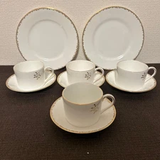 Wedgwood Verawong Gilded Leaf Cup Saucer Plate From Japan