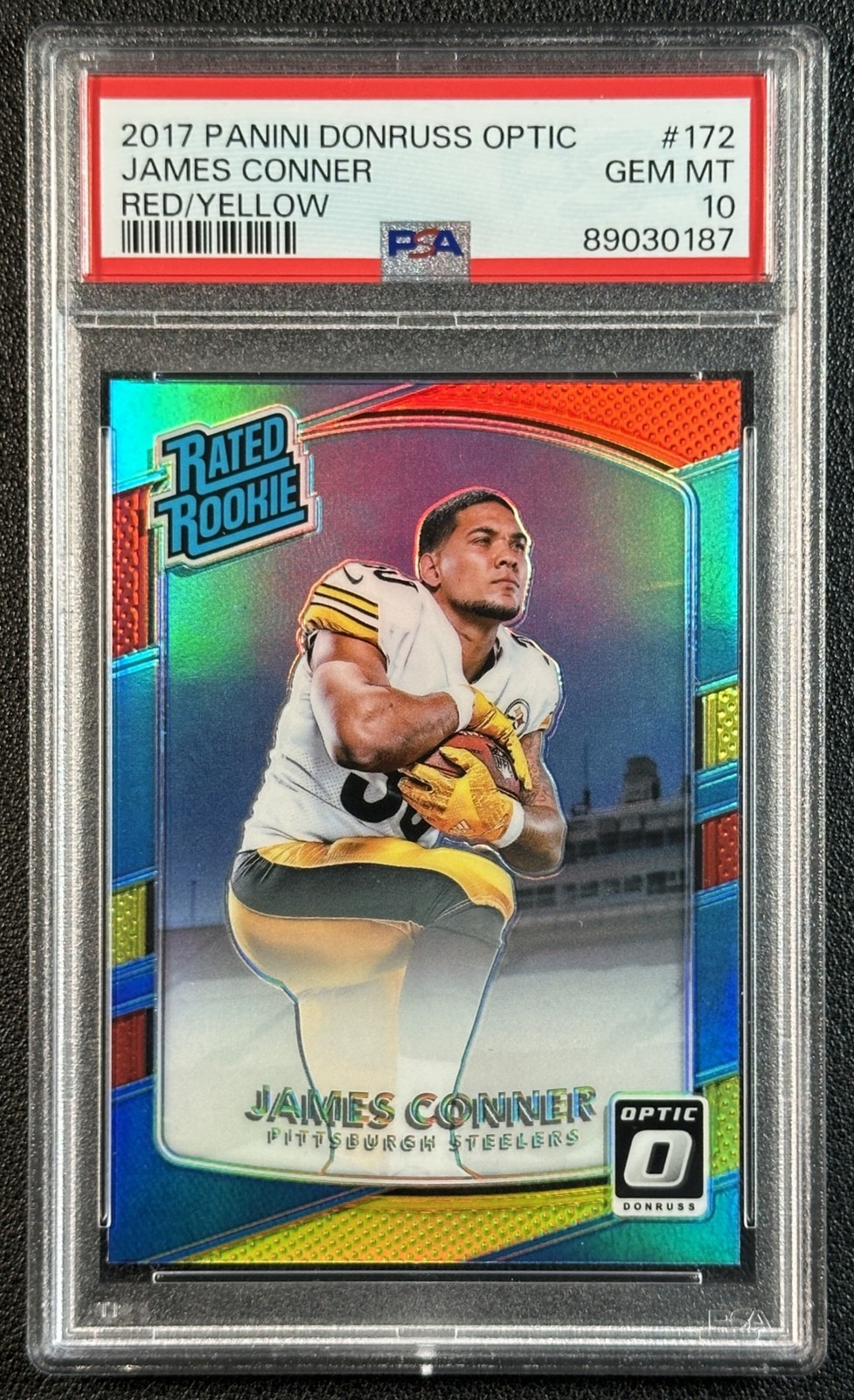 James Conner Panini Donruss Optic #172 Red/Yellow
