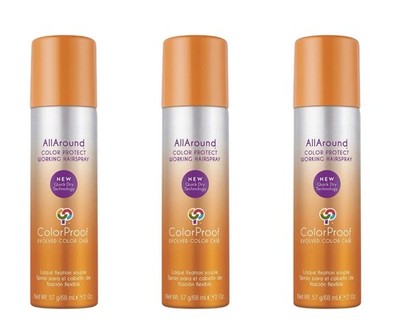ColorProof AllAround Color Protect Working Hairspray 2 oz (Pack of 3)