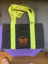Trader Joe's 2025 Halloween Tote Bag Limited Edition Brand New  Canvas Mini Tote
