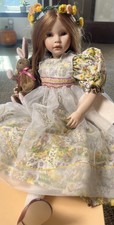 Paulines Limited Edition Doll Emily s Easter Bunny Porcelain COA 59/950 Red Lav