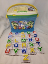 Leapfrog Letter Factory Talking Phonics Bucket 25 Letters Carry Case Tested