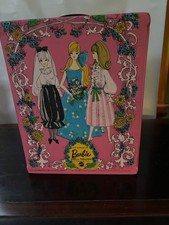 Vintage 1969 Mattel The World Of Barbie Doll Case Trunk In Pink