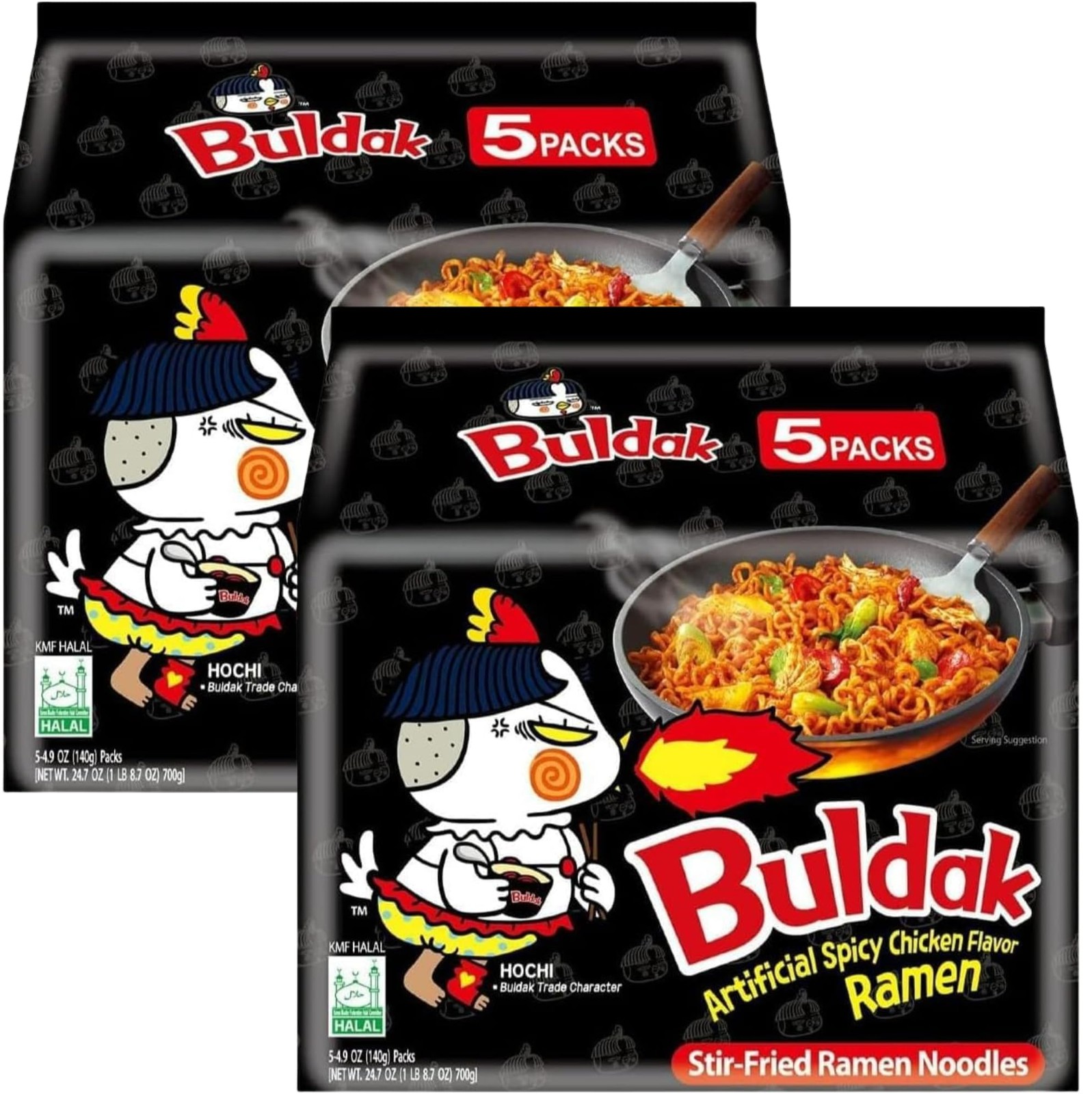 Samyang Buldak Spicy Chicken Ramen, Pack of 10 – Authentic Korean Fire Noodles
