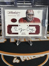 2016 Panini Flawless Premium Ink Roger Craig Auto 1/1! 49ers HOF