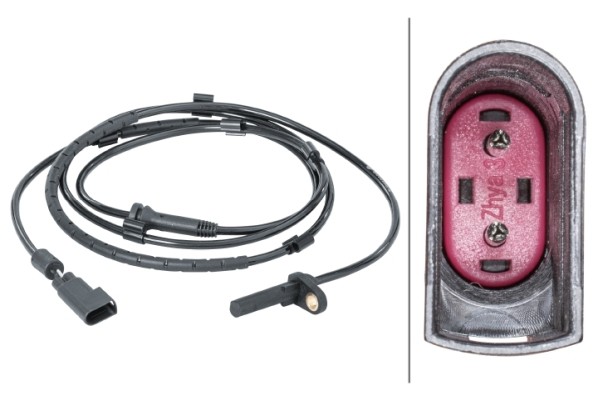 Hinterachse Rechts Hella 6PU 012 679-611 Sensor, Raddrehzahl FüR Ford-image