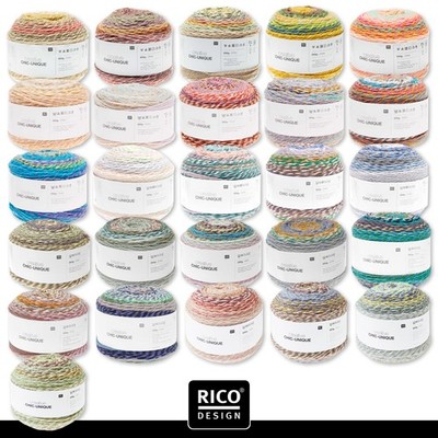Rico Design 3 x 200 g Creative Chic-Unique Wolle Stricken Häkeln 26  Farben