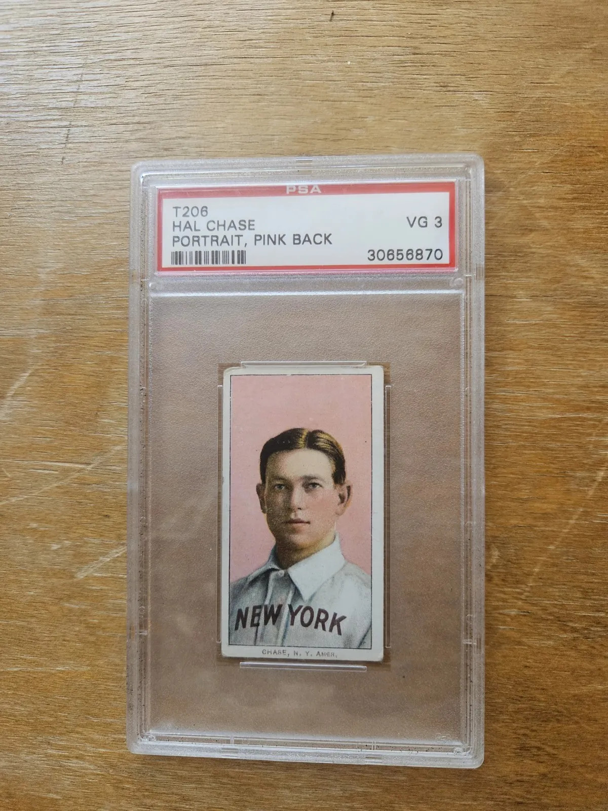 1909-11 T206 - Hal Chase - Sweet Caporal 150/30 - PSA 3 Rare variation