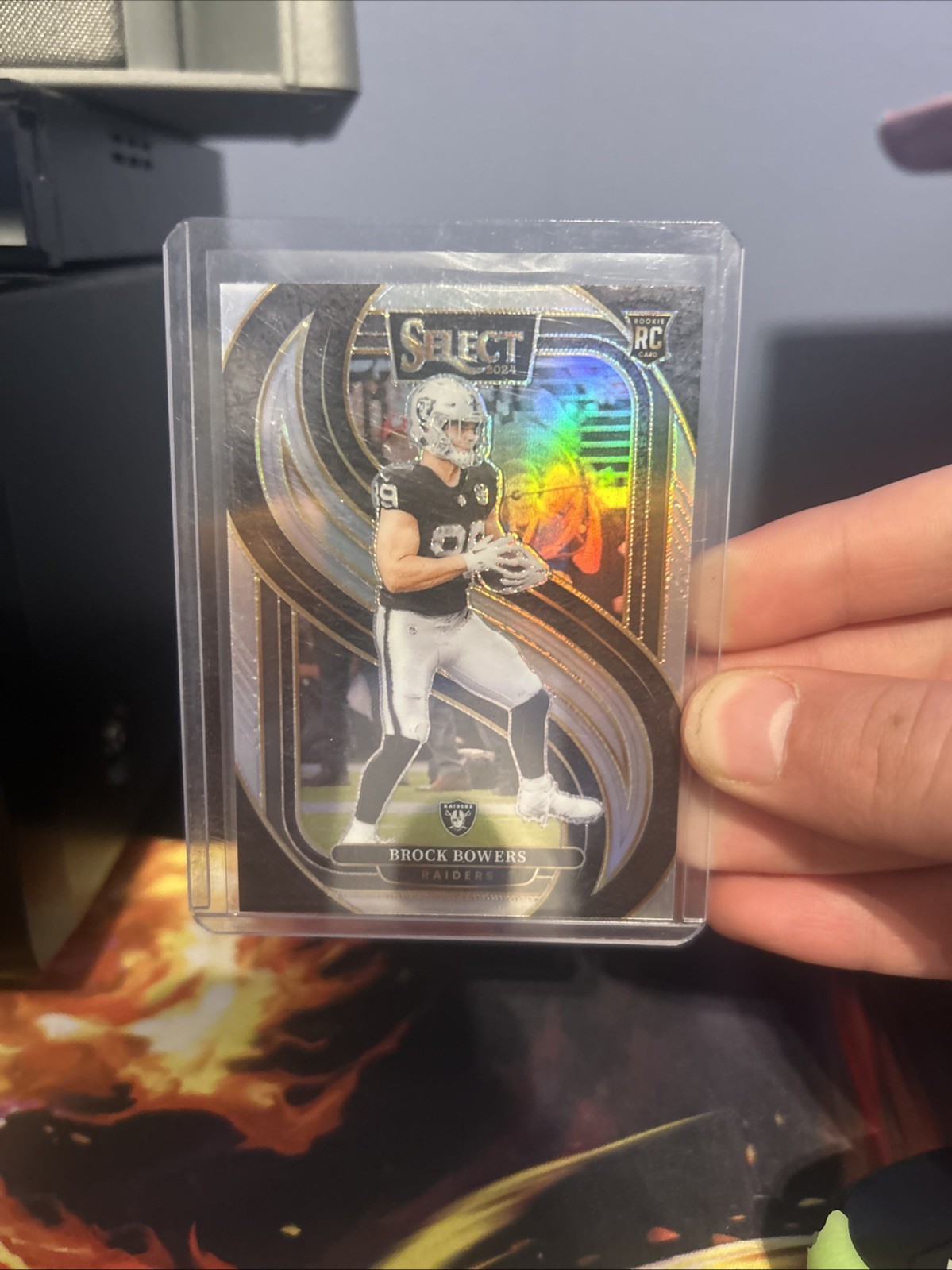 2024 Panini Select - Premier Level Brock Bowers #118 Silver Prizm (RC)