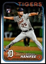 2024 Brenan Hanifee Rookie Topps Black BASEBALL  #369 Detroit Tigers
