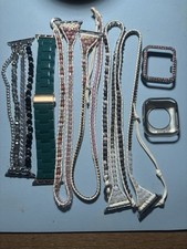 Lot of 4 Apple Watch Straps And 2 Face Cases