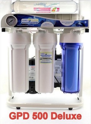 DELUXE Osmoseanlage 500 GPD antibakteriell Osmose Wasserfilter 5-stufig Filter