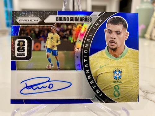 2026 Panini Prizm World Cup Bruno Guimaraes Auto International Ink Blue /49 🔥