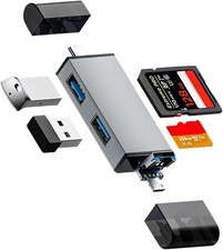 4-in-1 SD Card Reader for iPhone,Memory Support SD/Micro SD/TF...