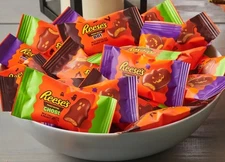 REESE's ASSORTED MILK CHOCOLATE BUTTER CUP BAT, GHOST, PUMPKIN SHAPE BULK VALUE!