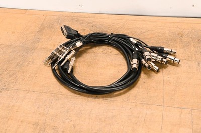 Unbranded DB25 Male to (8x)XLRF and (8x)TRS - 10ft CG01UAQ