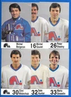 1985-86 POSTCARD QUEBEC NORDIQUES NHL HOCKEY POST CARD SEE LIST